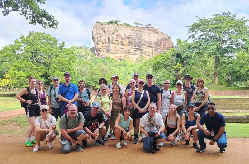 Travelers exploring cultural monuments and ancient heritage