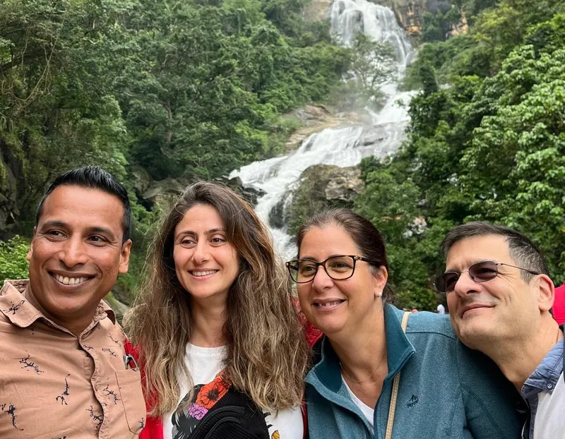 Guided tour group moments and private travel in Sri Lanka