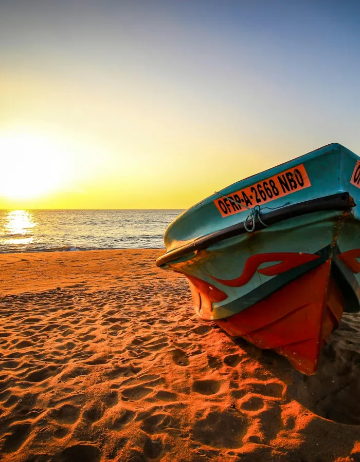 Negombo Beach and coastal town
